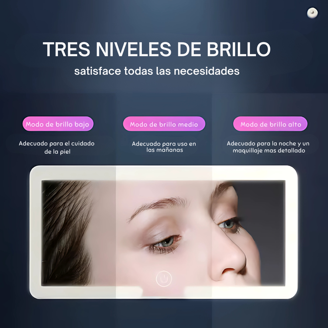 Espejo de maquillaje para auto